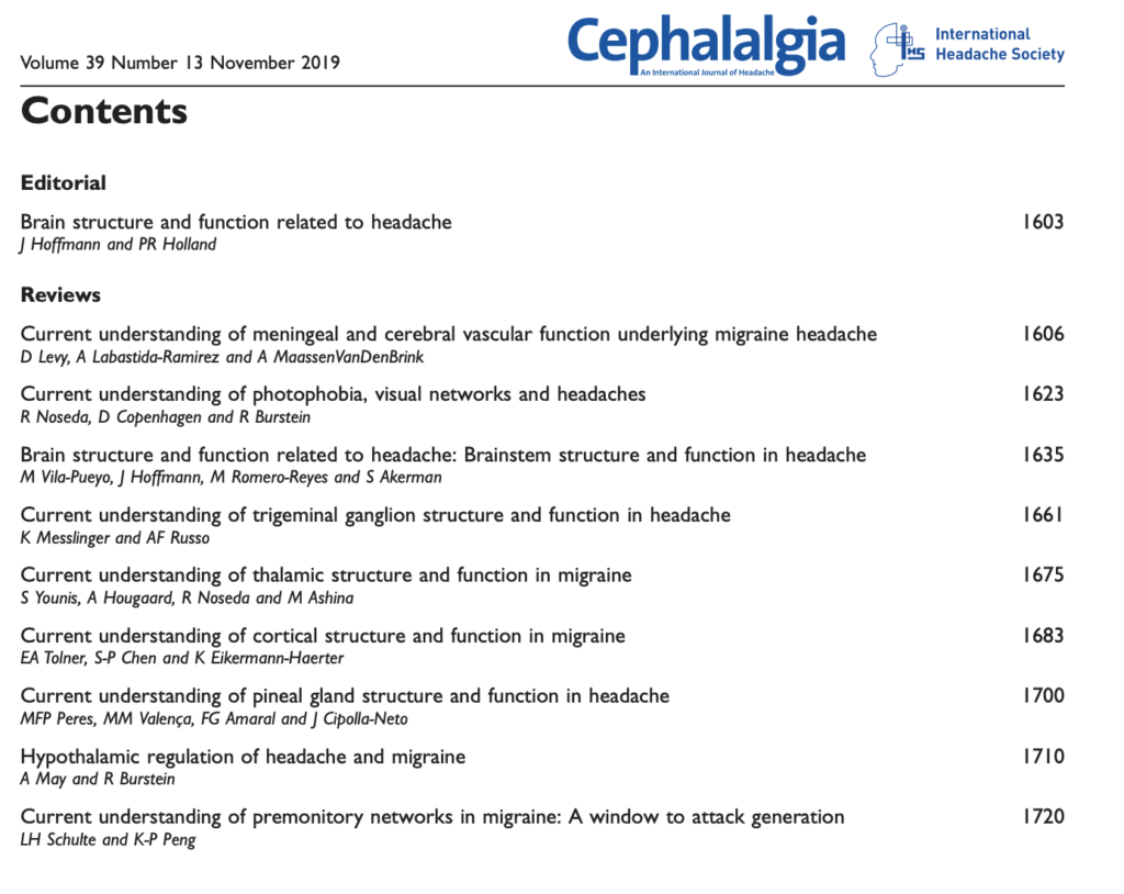 pineal gland cephalalgia